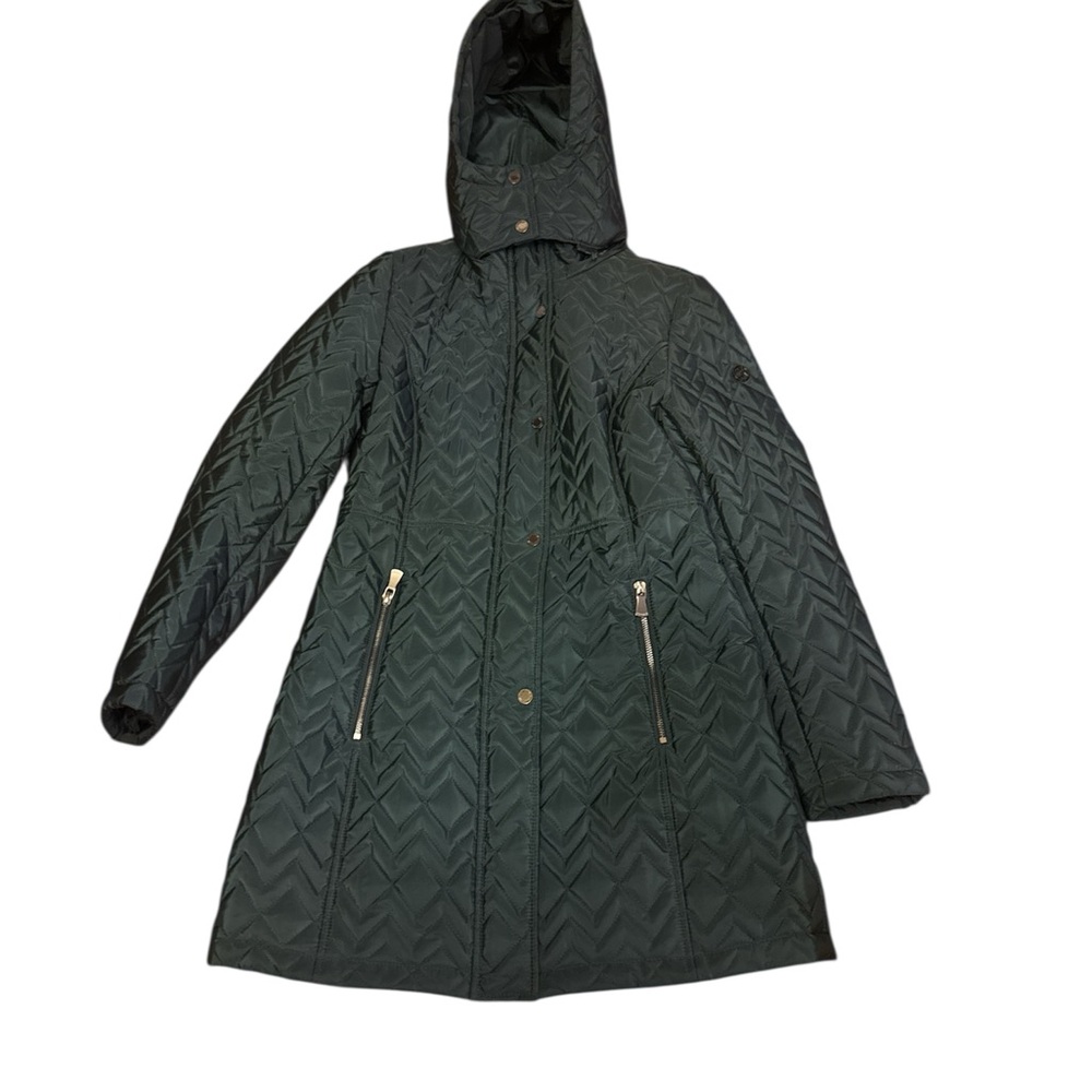 Calvin Klein Quilted Hooded Puffer Jacket - Hunter Green